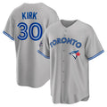 Toronto Blue Jays Baseball Jersey Grey #30 Kirk
