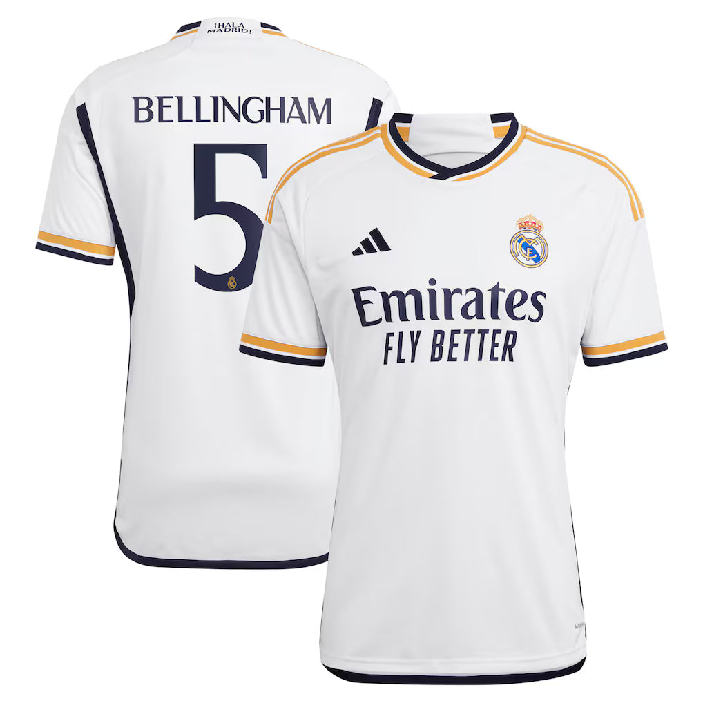 Jude Bellingham White Real Madrid 2023/24 Home Jersey