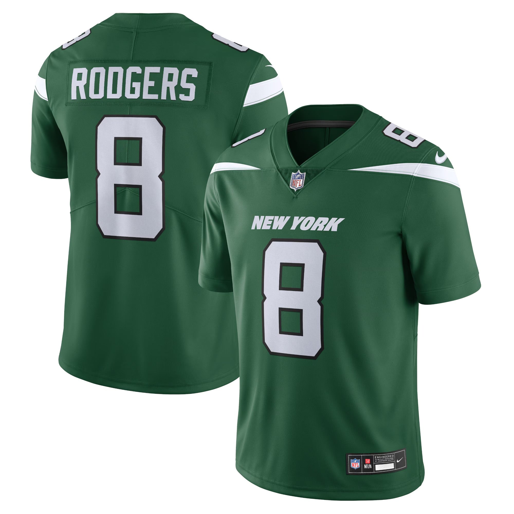 Aaron Rodger’s Jets Jersey Home/Away