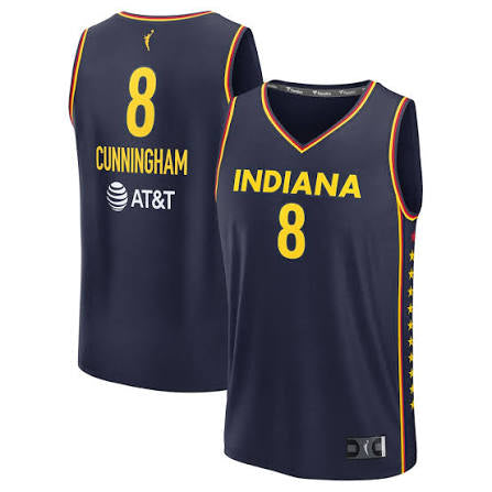Sophie Cunningham Navy Indiana Fever Jersey