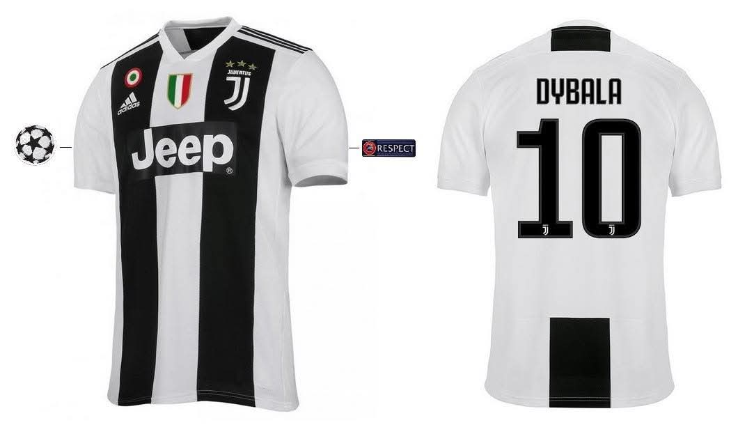 Juventus Dybala 2018-2019 Home Jersey