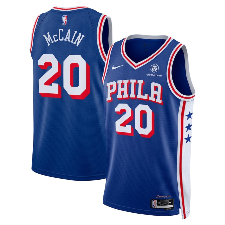 Jared McCain 76ers Jersey