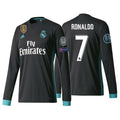 Ronaldo Real Madrid Black Long Sleeve Jersey