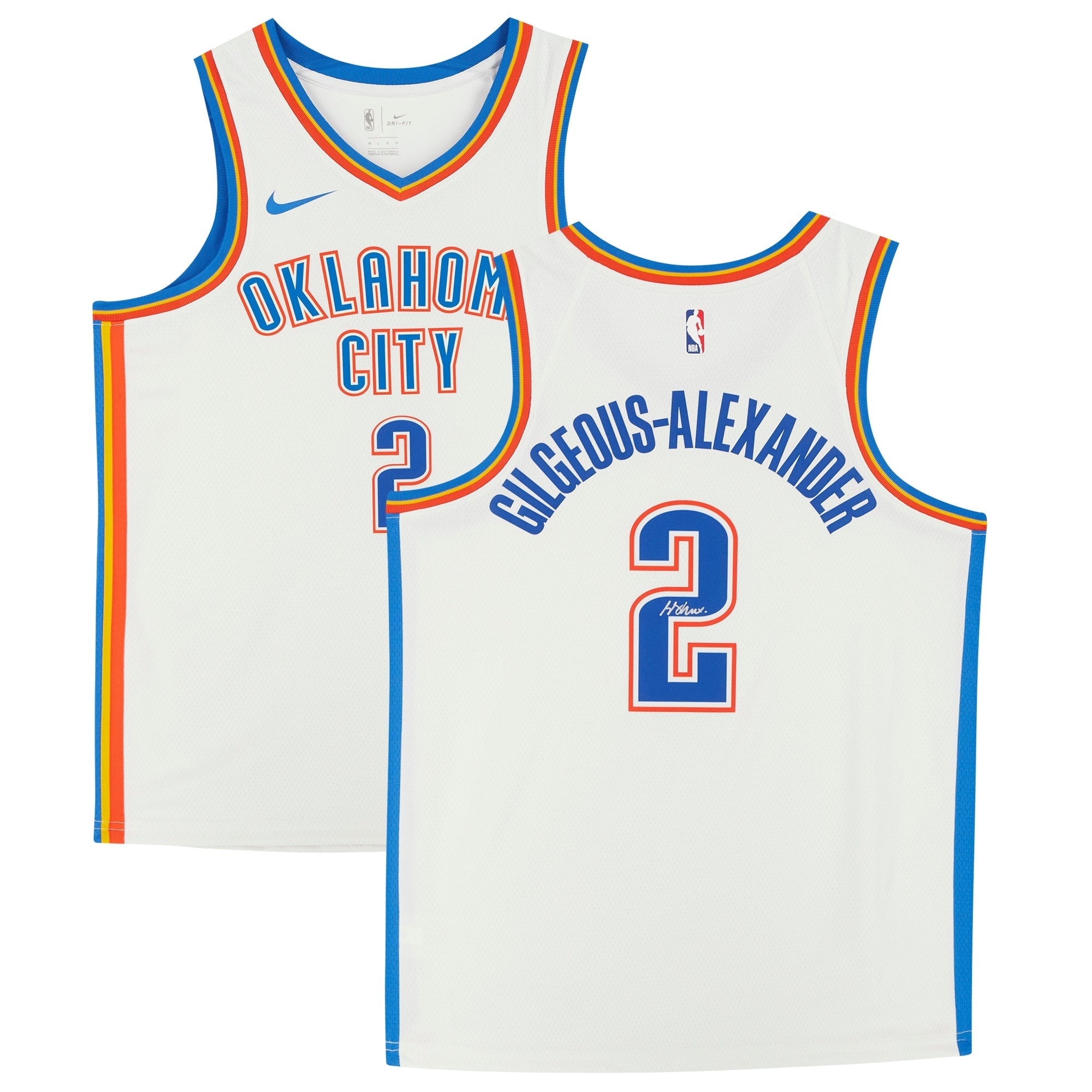 Shai Gilgeous-Alexander Oklahoma Jersey Home/Away/Alternate