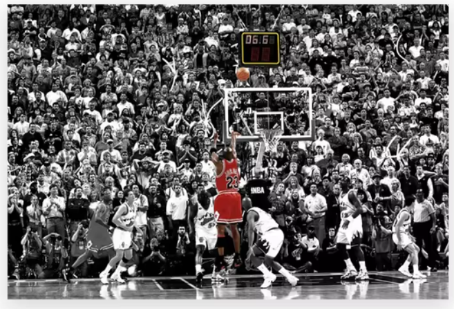 Iconic Michael Jordan Buzzer Beater Poster