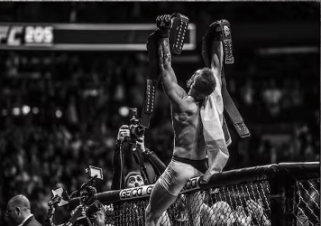 Conor McGregor Black and White Poster