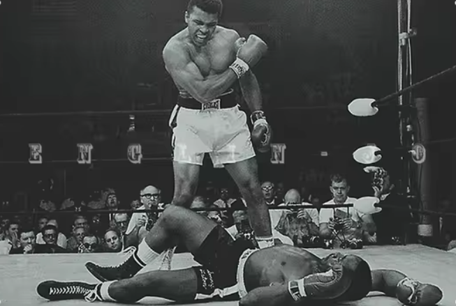 Muhammed Ali Black and White Poster