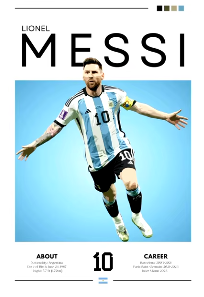 Soccer Individual Player Posters