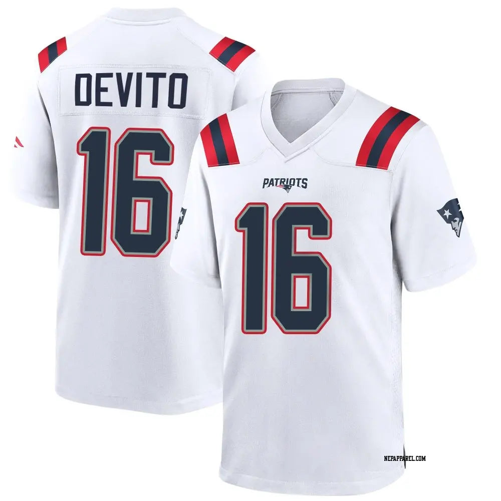 Tommy DeVito New England Patriots Jersey