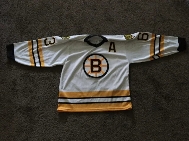 1981-95 White Home Boston Bruins Jersey