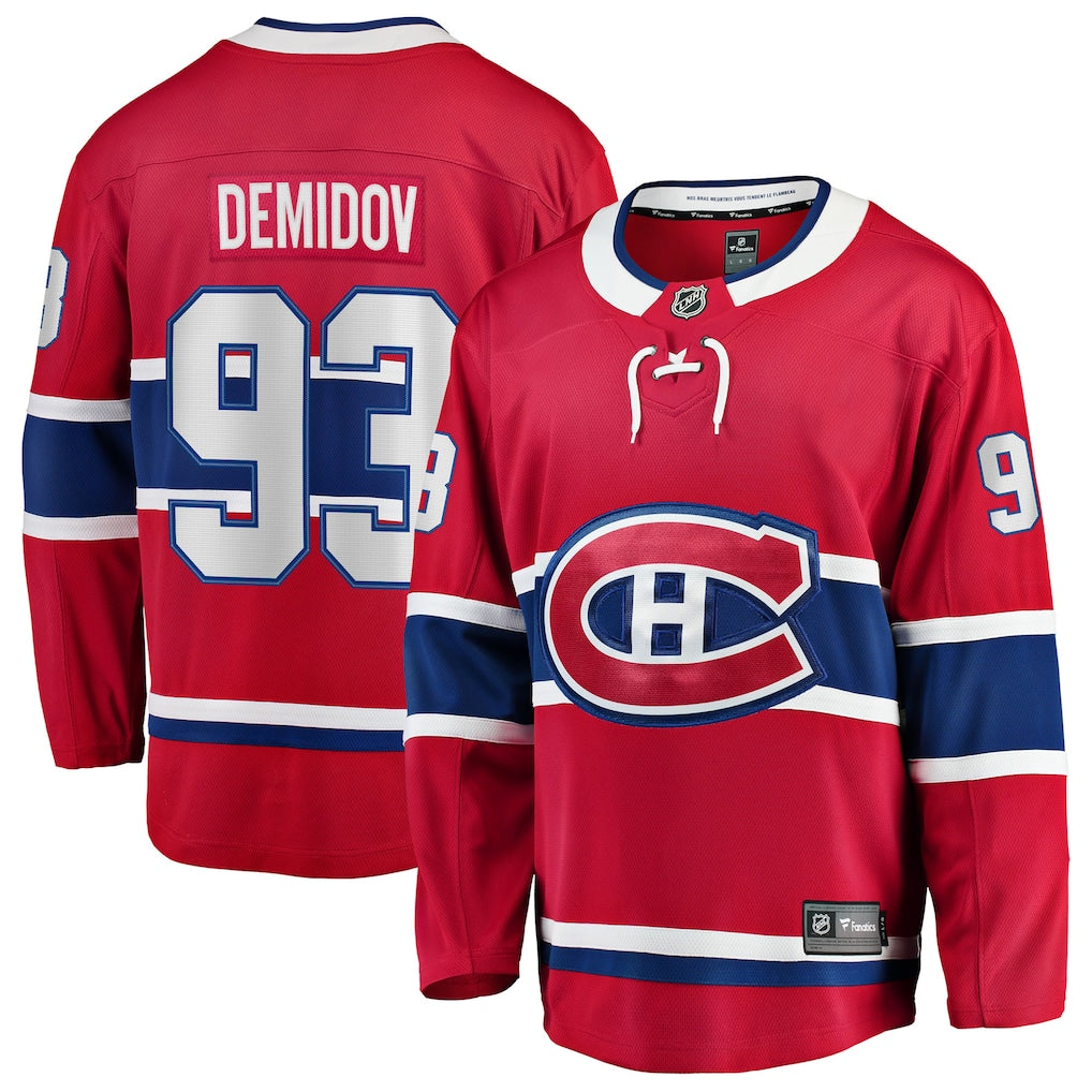 Ivan Demidov Montreal Canadians Jersey Home/Away