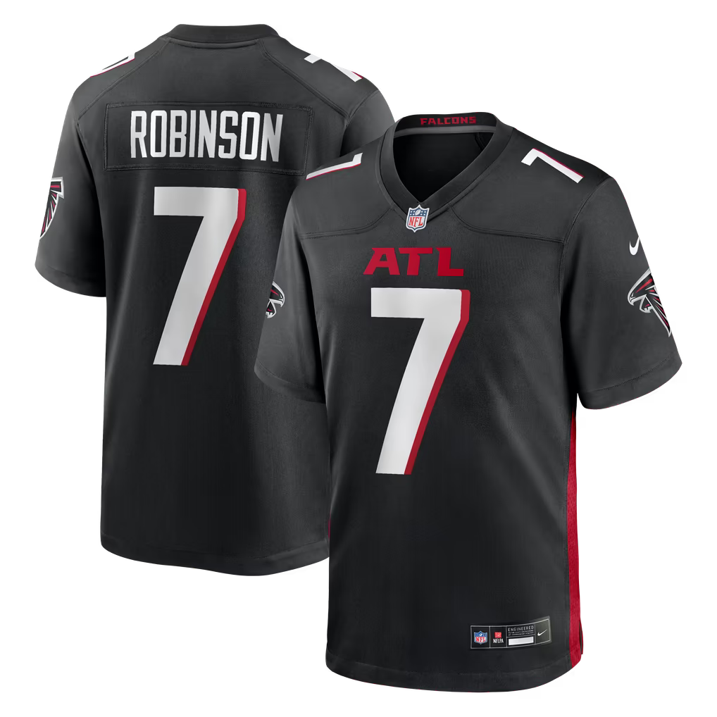 Bijan Robinson Atlanta Falcons Game Jersey - Black