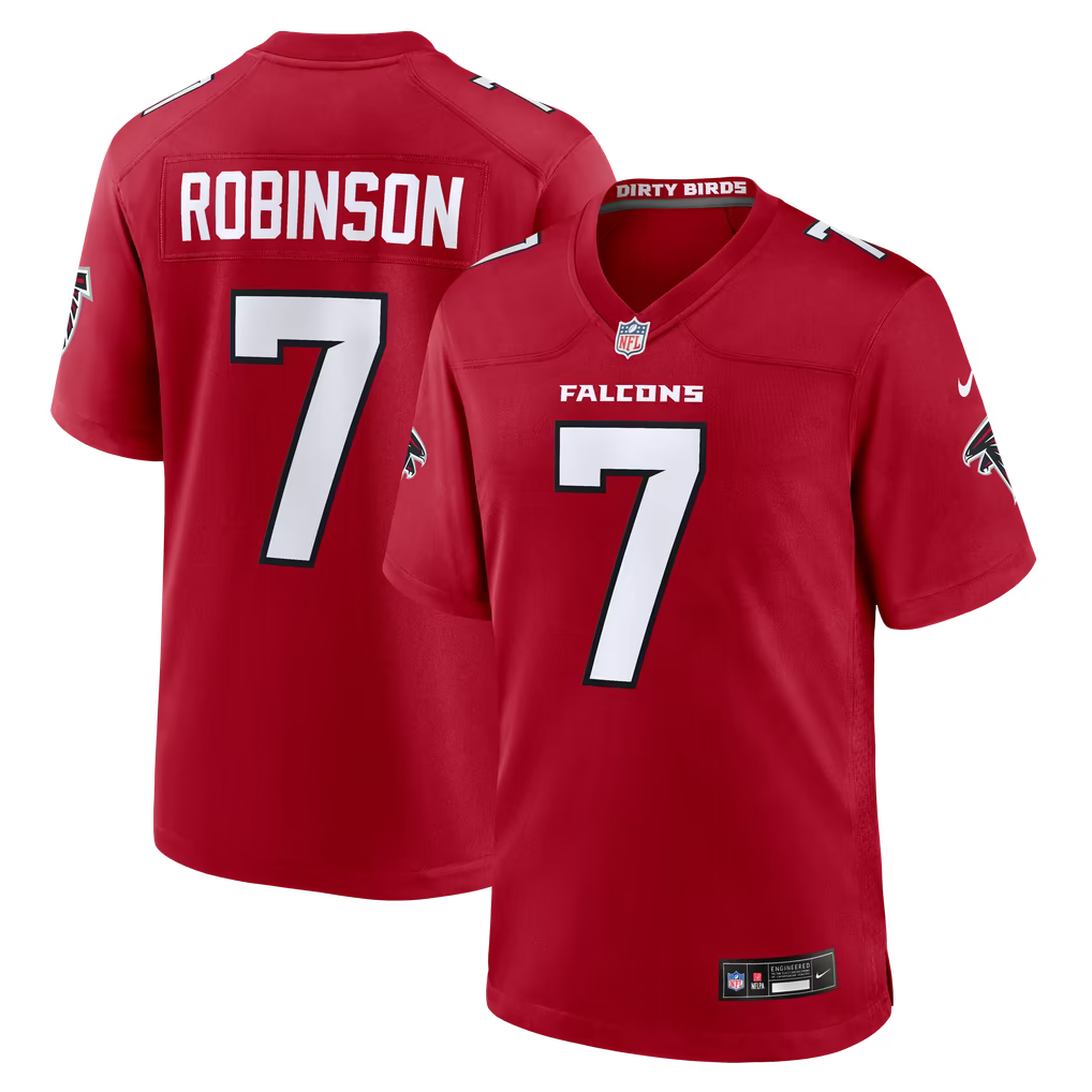 Bijan Robinson Red Atlanta Falcons Game Jersey