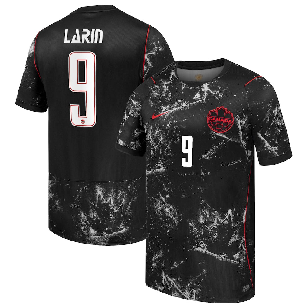 Cyle Larin Canada Soccer Nike 2026 Away Stadium Jersey - Black