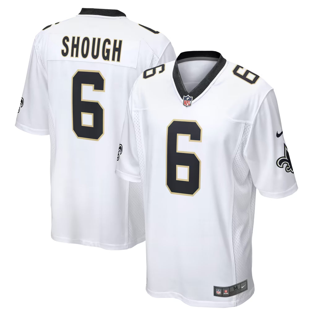 Tyler Shough White New Orleans Saints Game Player Jersey