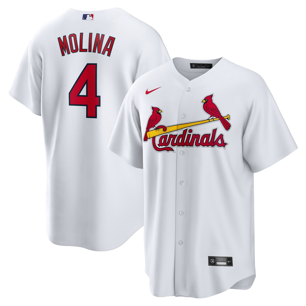 St. Louis Cardinals Yadier Molina White Jersey