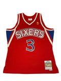 Mitchell & Ness Allen Iverson Philadelphia 76ers Jersey Red