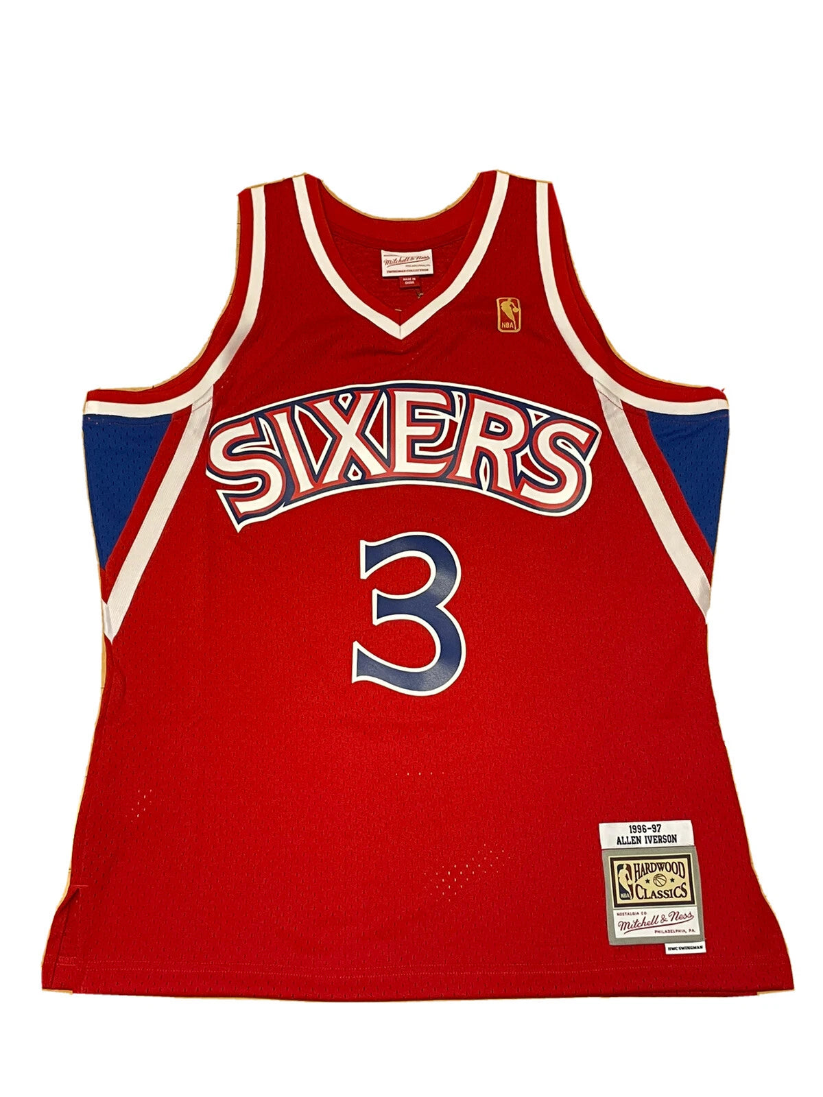 Mitchell & Ness Allen Iverson Philadelphia 76ers Jersey Red