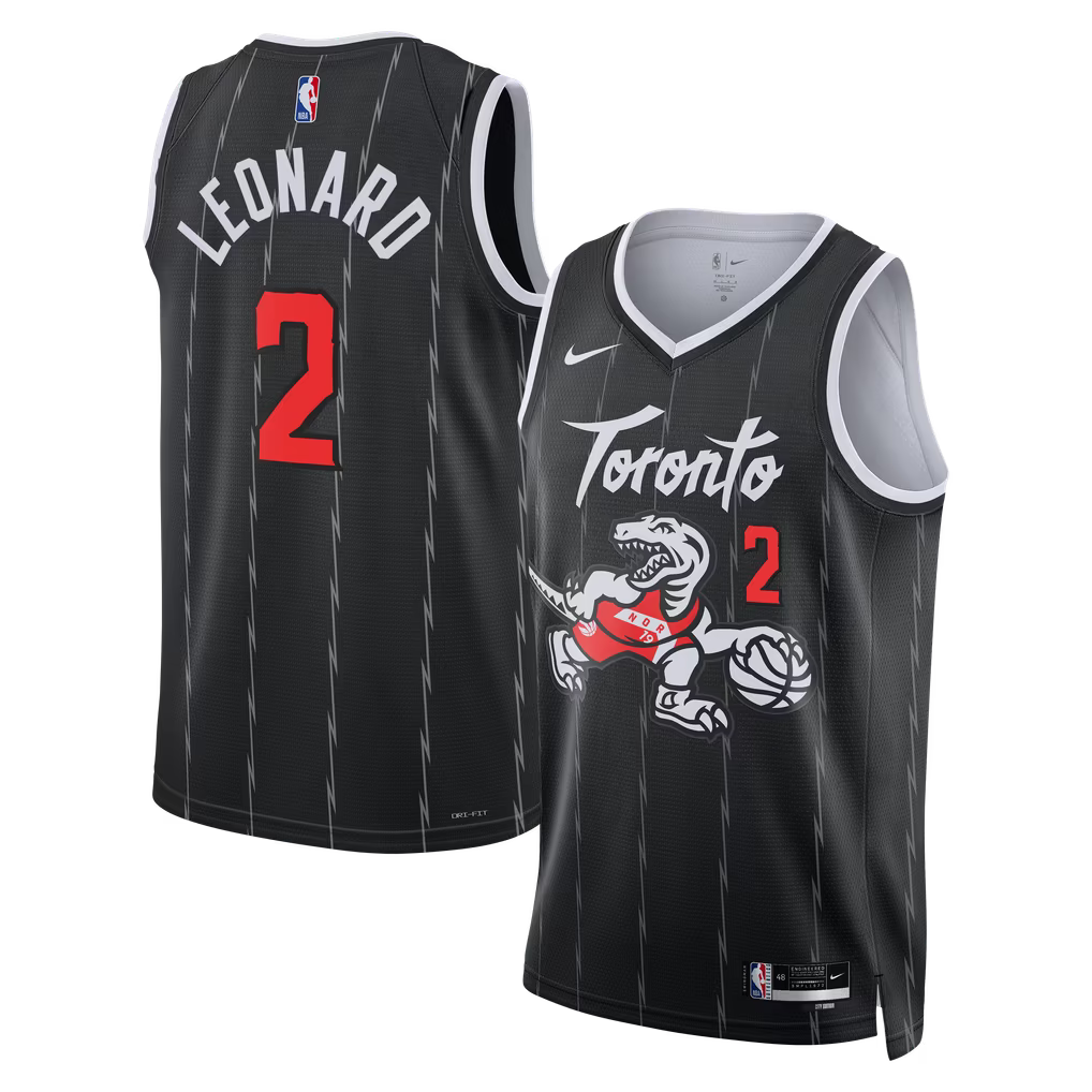Kawhi Leonard Black Toronto Raptors Swingman Jersey - City Edition