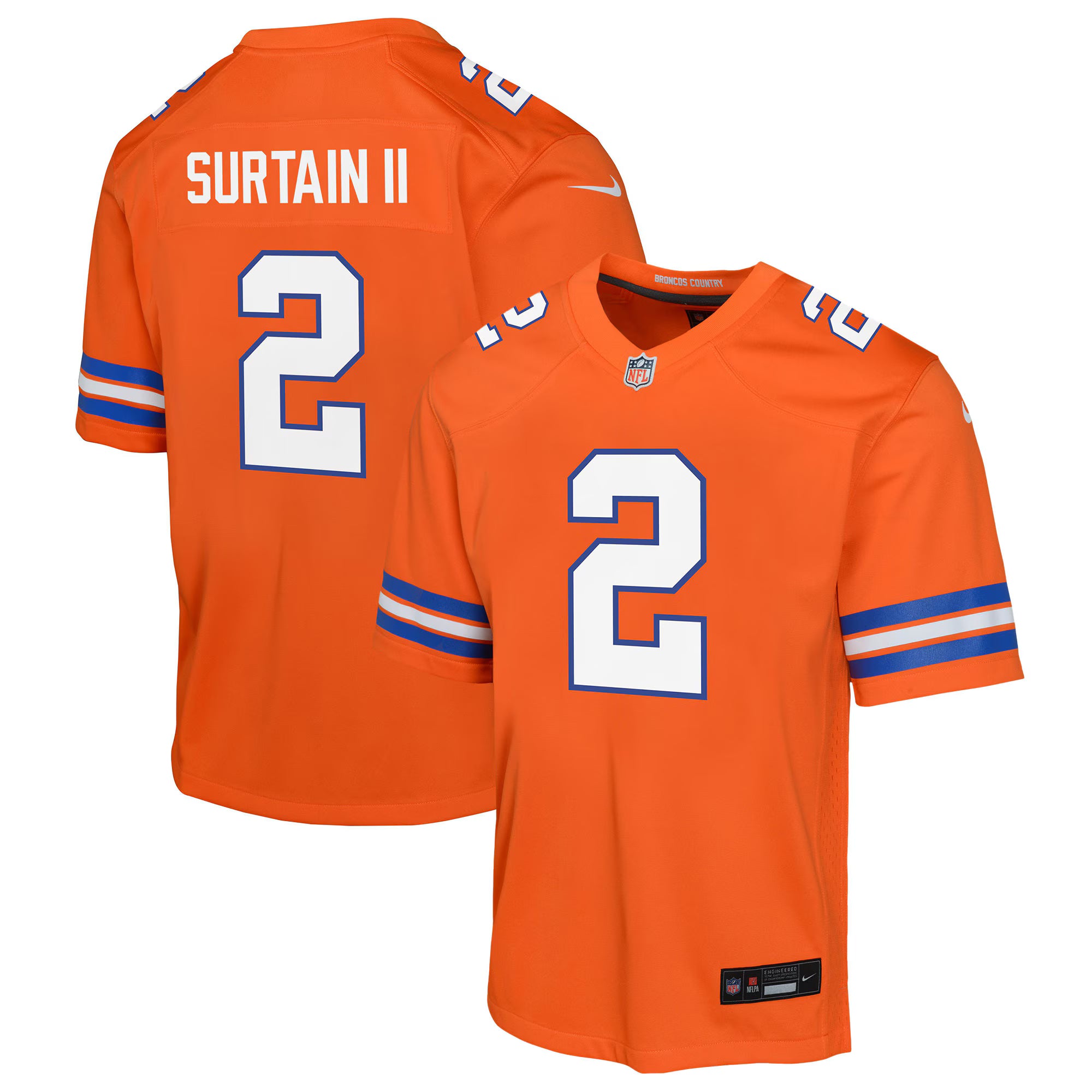 Patrick Surtain II Denver Broncos Jersey